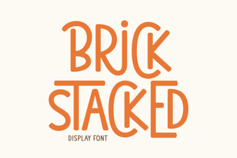 Brick-Stacked Typography: Bold Design Projects