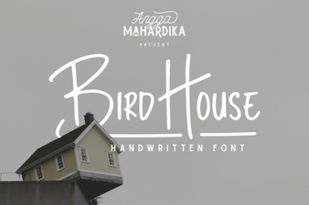 Bird House Font Ideas for Crafters and Designers