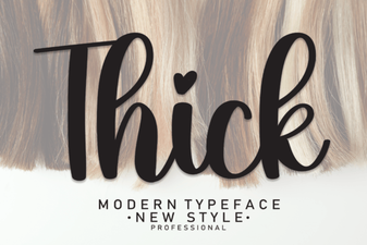 Thick Fonts for Bold Design Impact